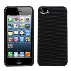 Protector Iphone 5 Negro Carbon